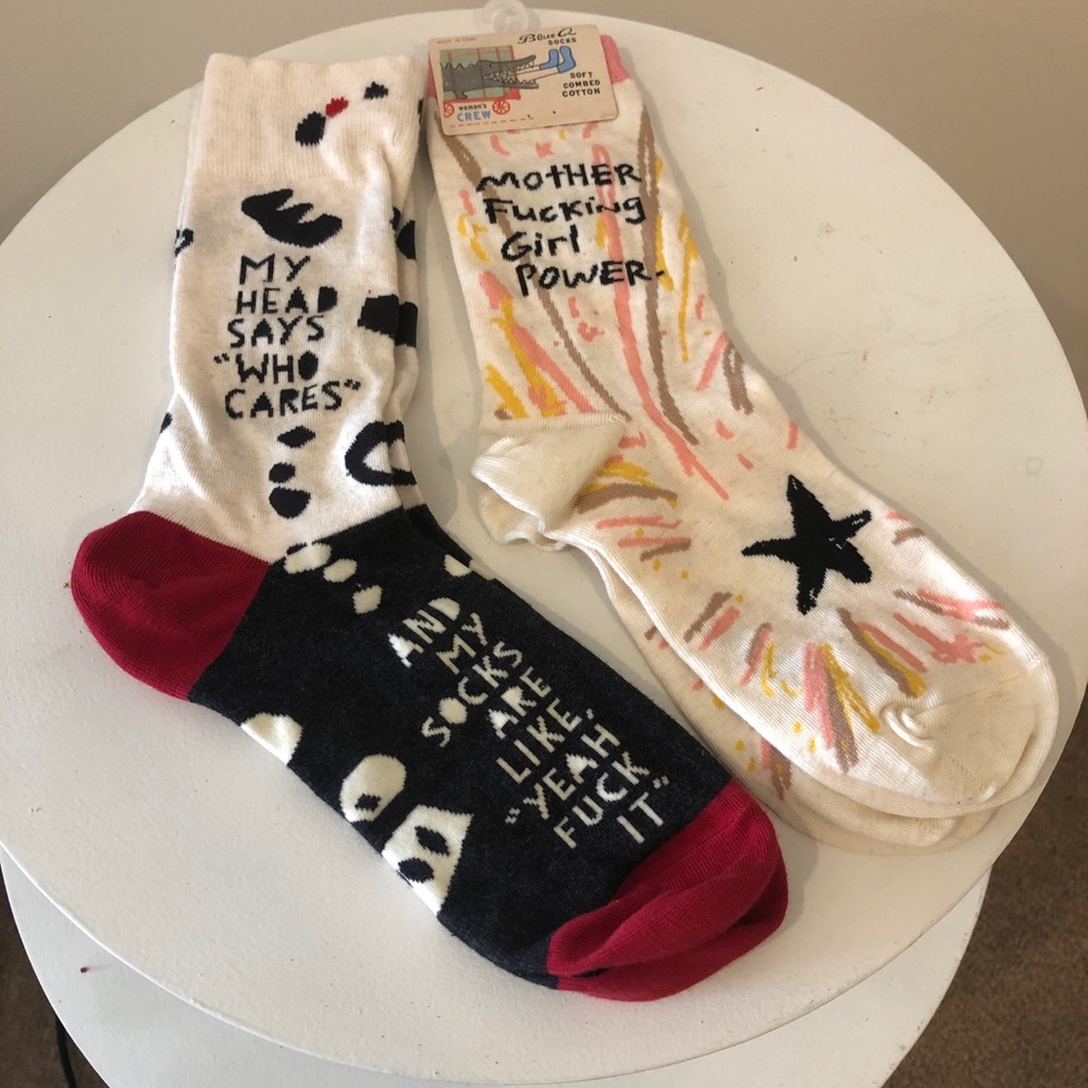 Socks with swears